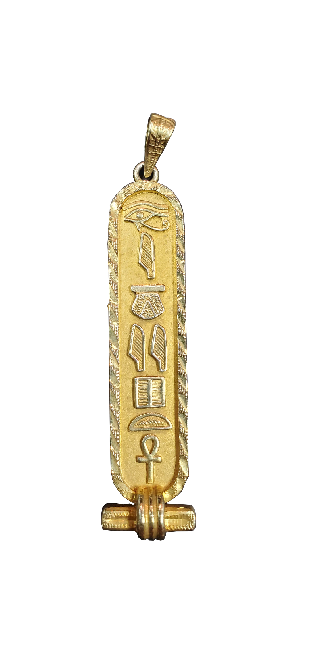 Egyptian Gold Cartouche Pendant