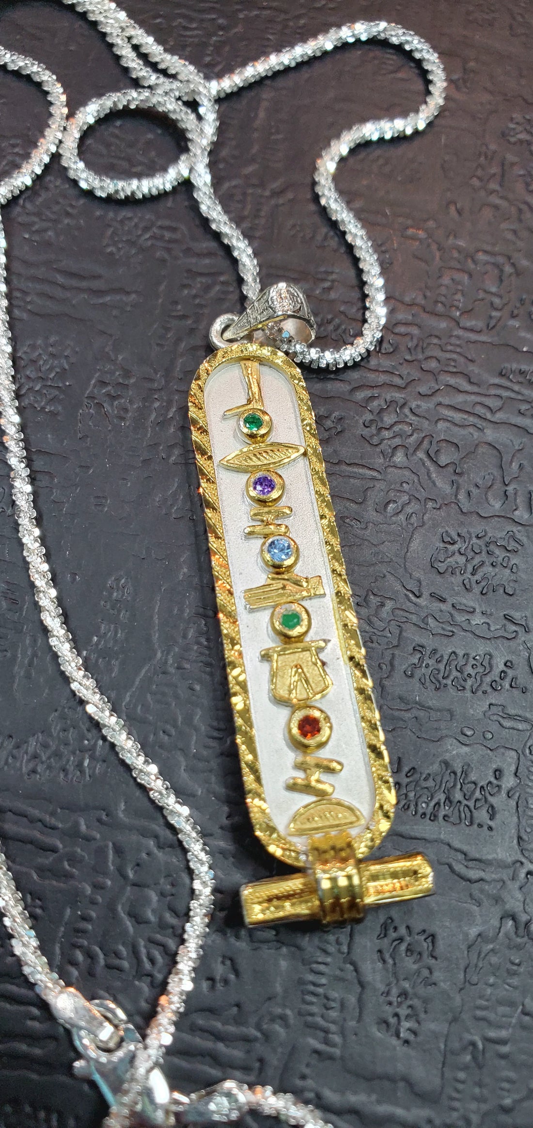 Egyptian Gold Cartouche Pendant