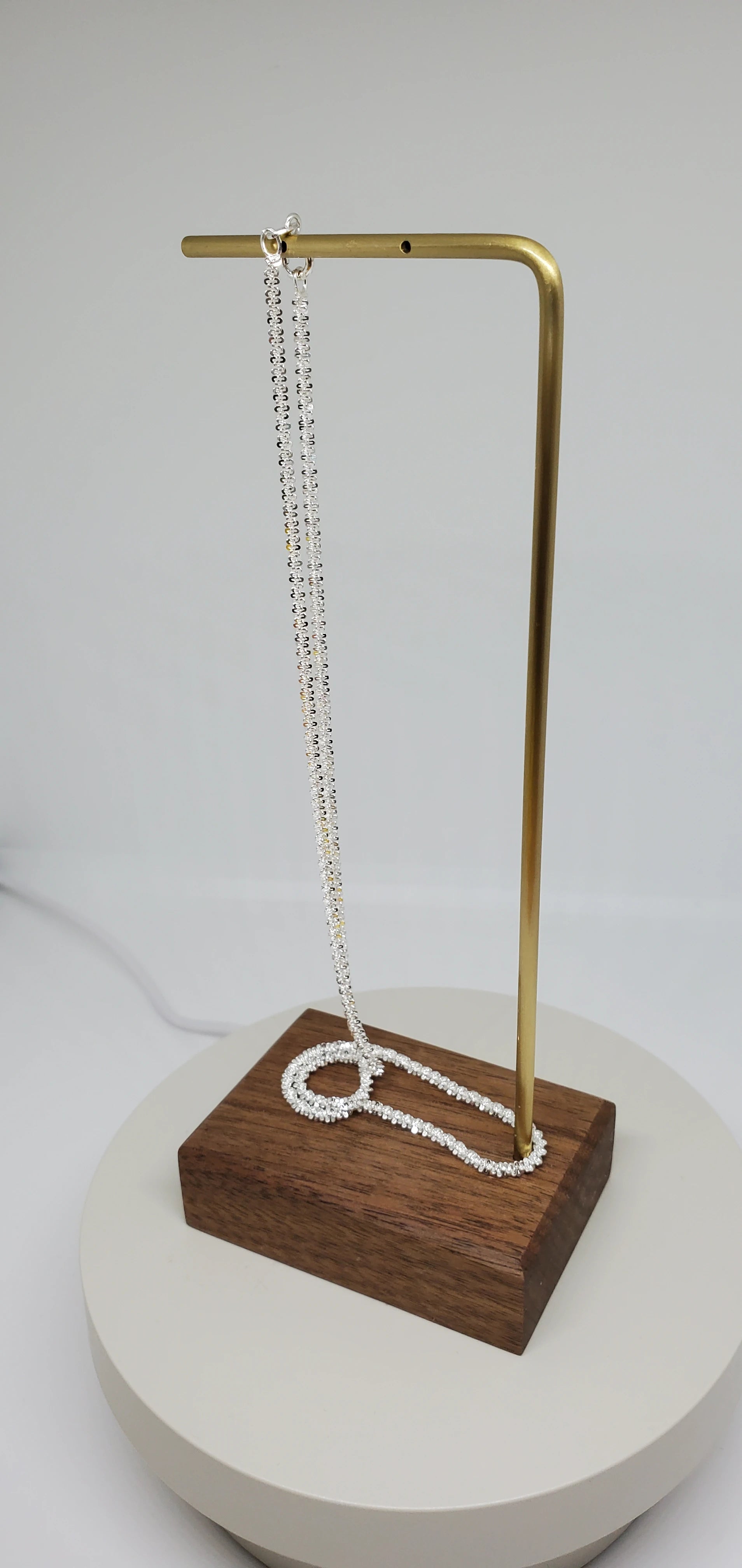 Silver Thin-Cut Wheat Spine Chain