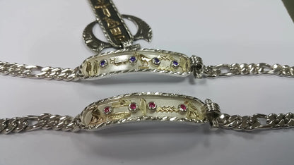 Egyptian Silver Cartouche Bracelet